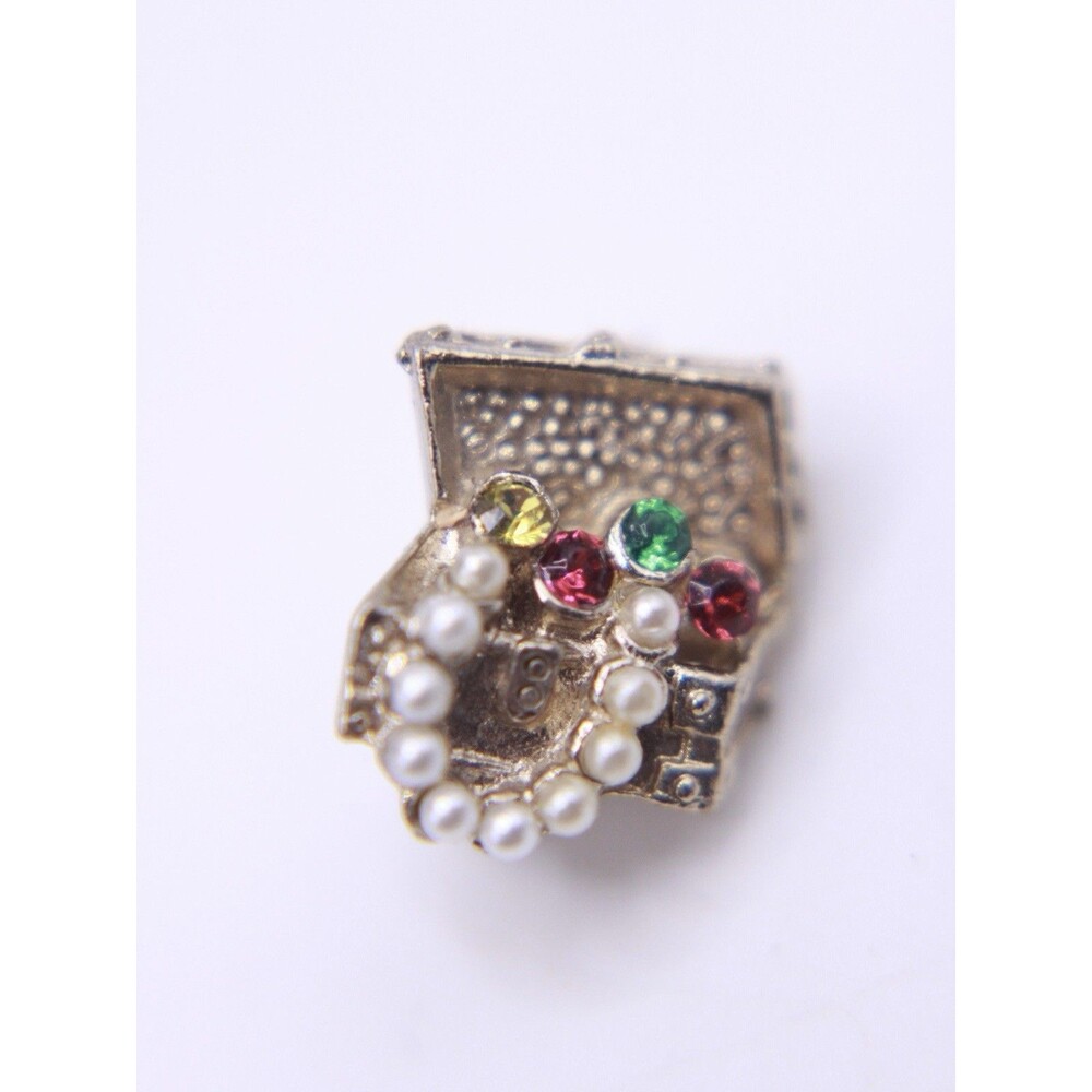 vintage gold-tone treasure chest Scatter Pin Small brooch